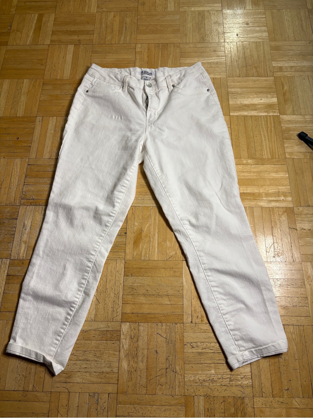 d. jeans White Boyfriend Jeans